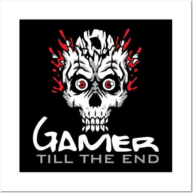 Gamer Till The End Wall Art by Sanzida Design